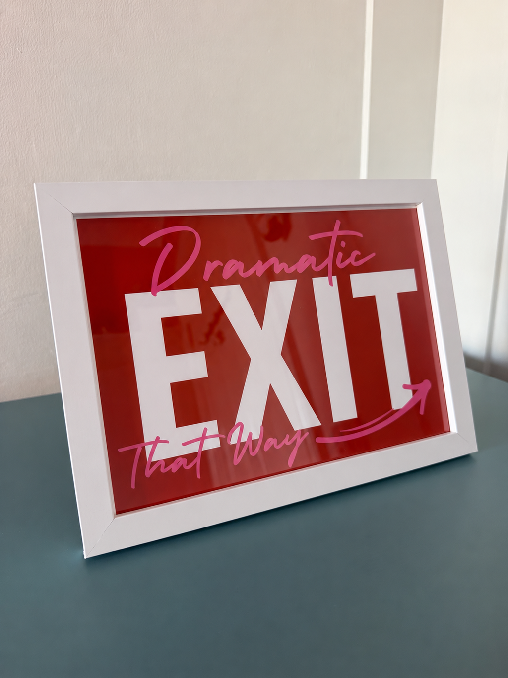 A5 “Dramatic Exit” Print with Frame
