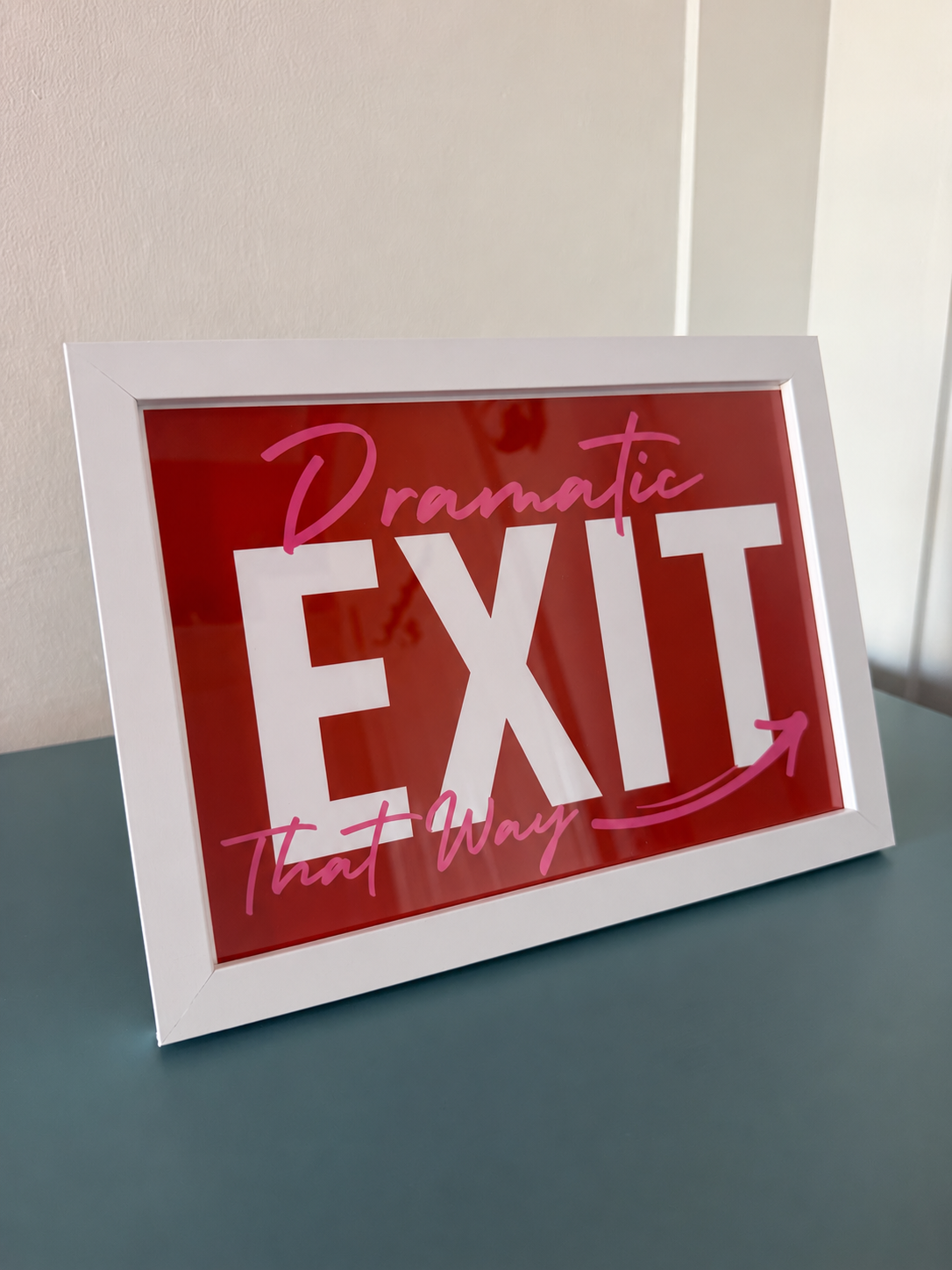 A5 “Dramatic Exit” Print with Frame
