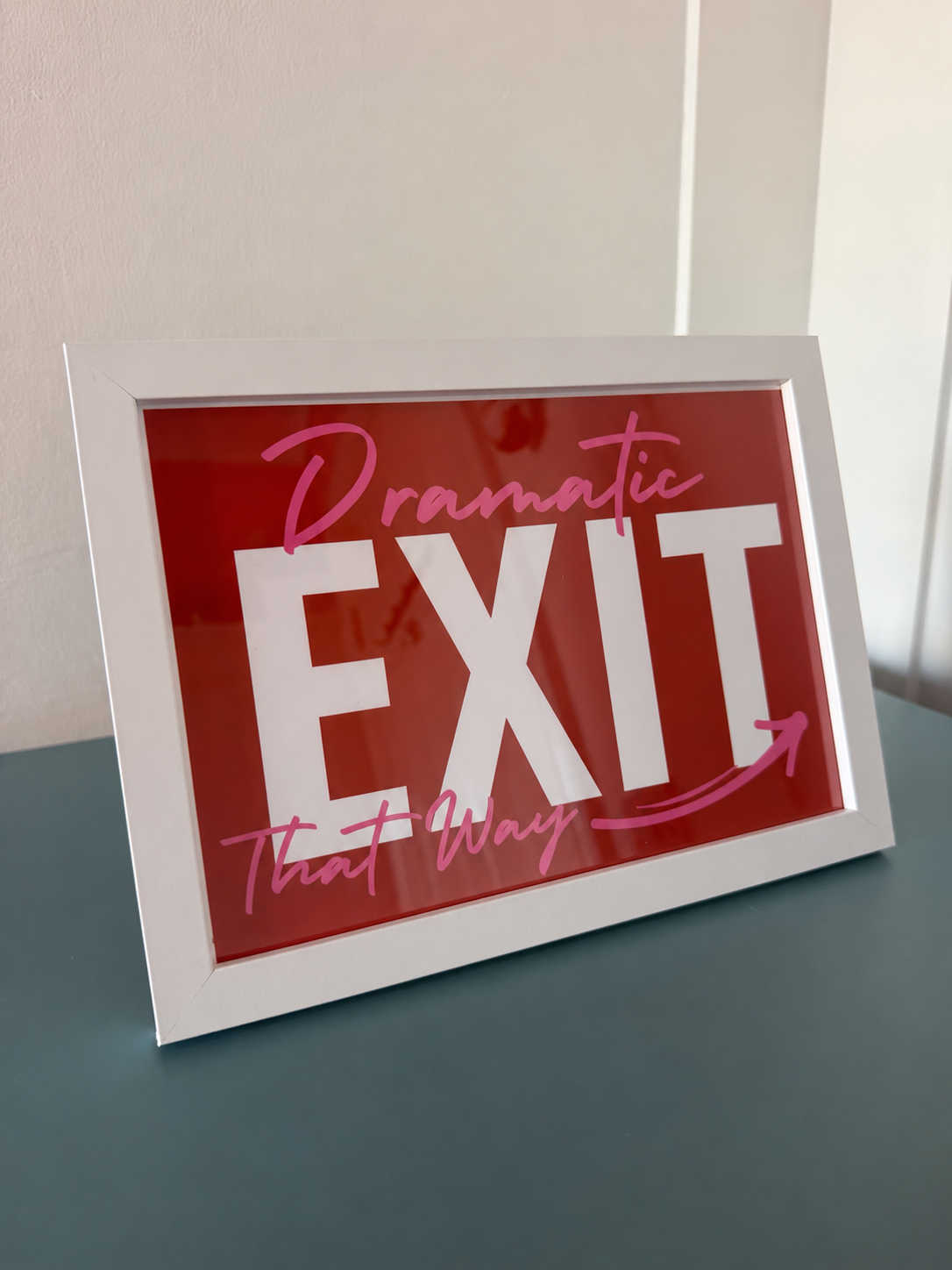 A5 “Dramatic Exit” Print with Frame