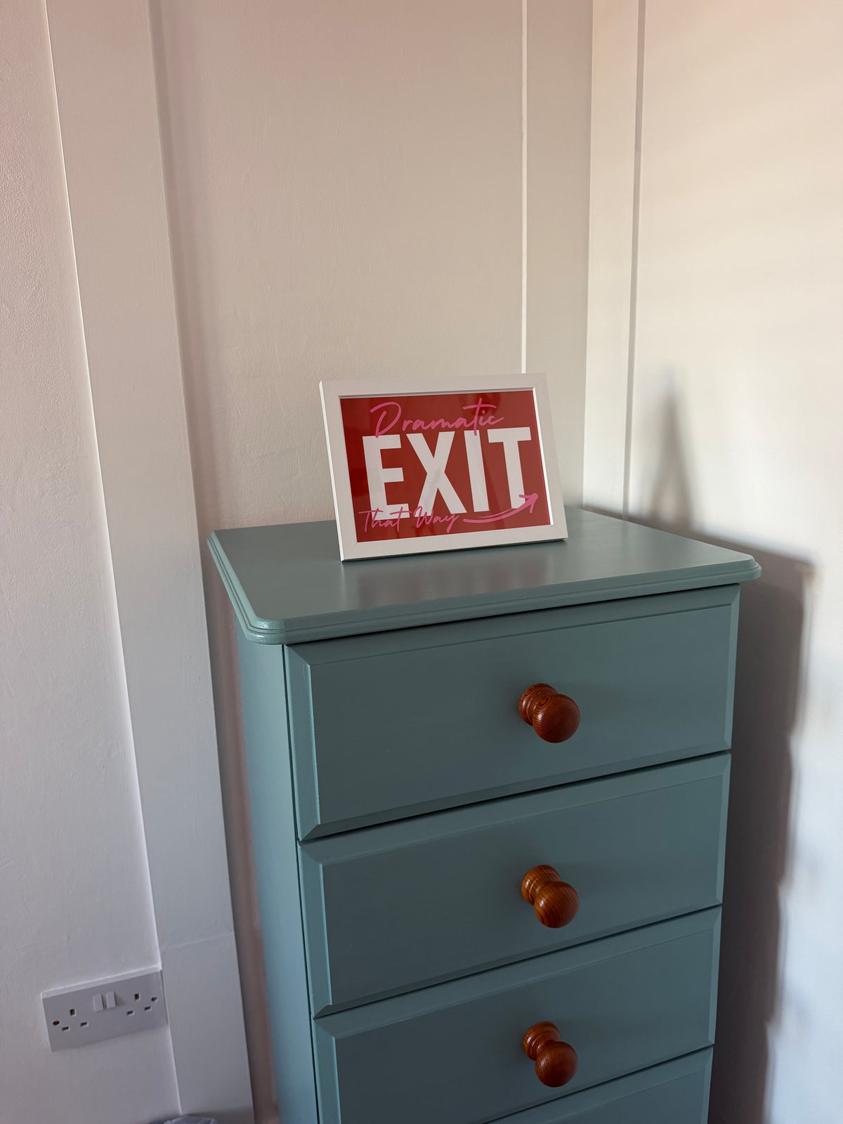 A5 “Dramatic Exit” Print with Frame